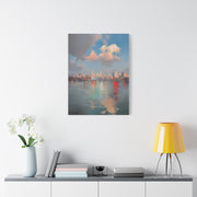 New York Skyline Pastel Dawn Serenity Wall Art & Canvas Print
