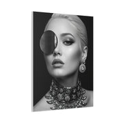 Monochrome Luxury Disc Portrait Wall Art & Canvas Print