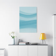 Serene Blue Wave Flow Wall Art & Canvas Prints