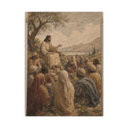 Sermon on the Hillside Tapestry Wall Art & Canvas Print
