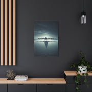 Stormy Runway Jet Arrival Wall Art & Canvas Prints