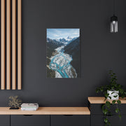 Glacial River Valley Aerial Wall Art & Canvas Print
