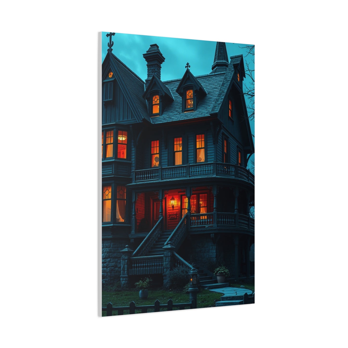 Haunted House Art Supreme Canvas Wall Art & Canvas Print