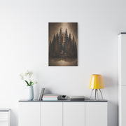 Forest Wildlife Silhouette Scene Trees Wall Art & Canvas Print