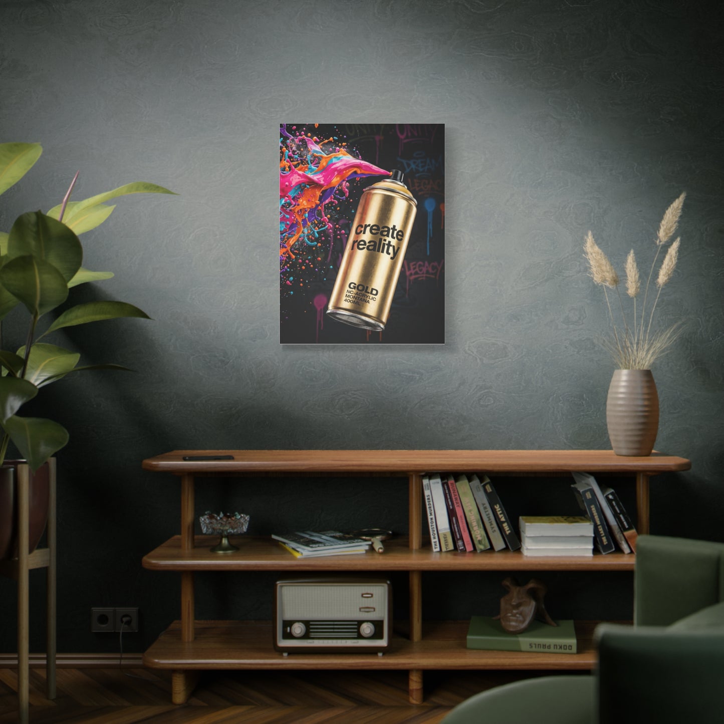Create Reality Spray Explosion Street Wall Art & Canvas Print