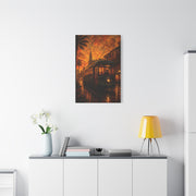 Historic Streetcar Jazz Sunset Wall Art & Canvas Print