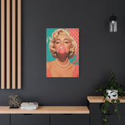 Retro Pop Glam Bubble Portrait Wall Art & Canvas Print