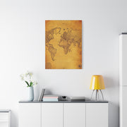 Antique Oval World Atlas Map Wall Art & Canvas Prints