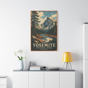 Vintage Yosemite National Park Poster Wall Art & Canvas Print