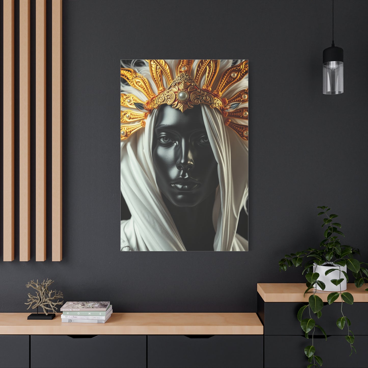 Supreme Collection Black White and Gold Art Wall Art & Canvas Print
