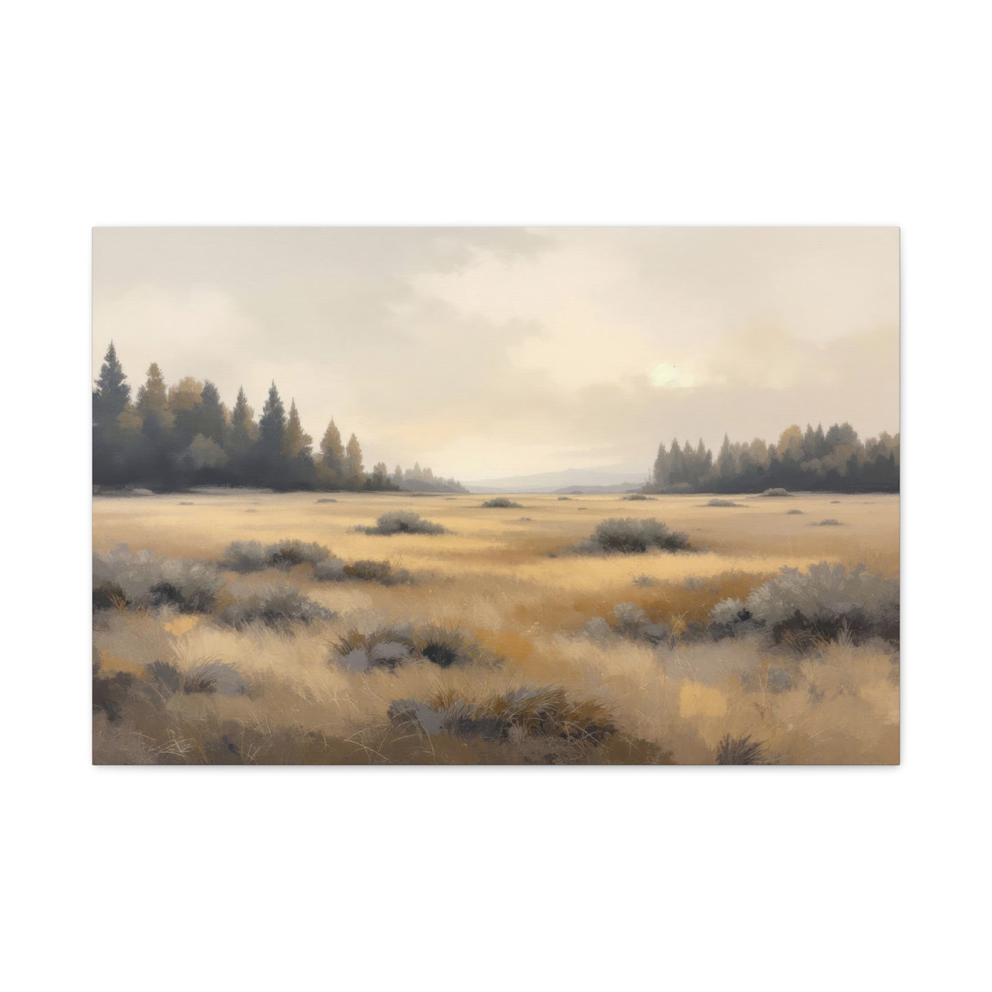 Golden Meadow at Dawn Wall Art & Canvas Prints