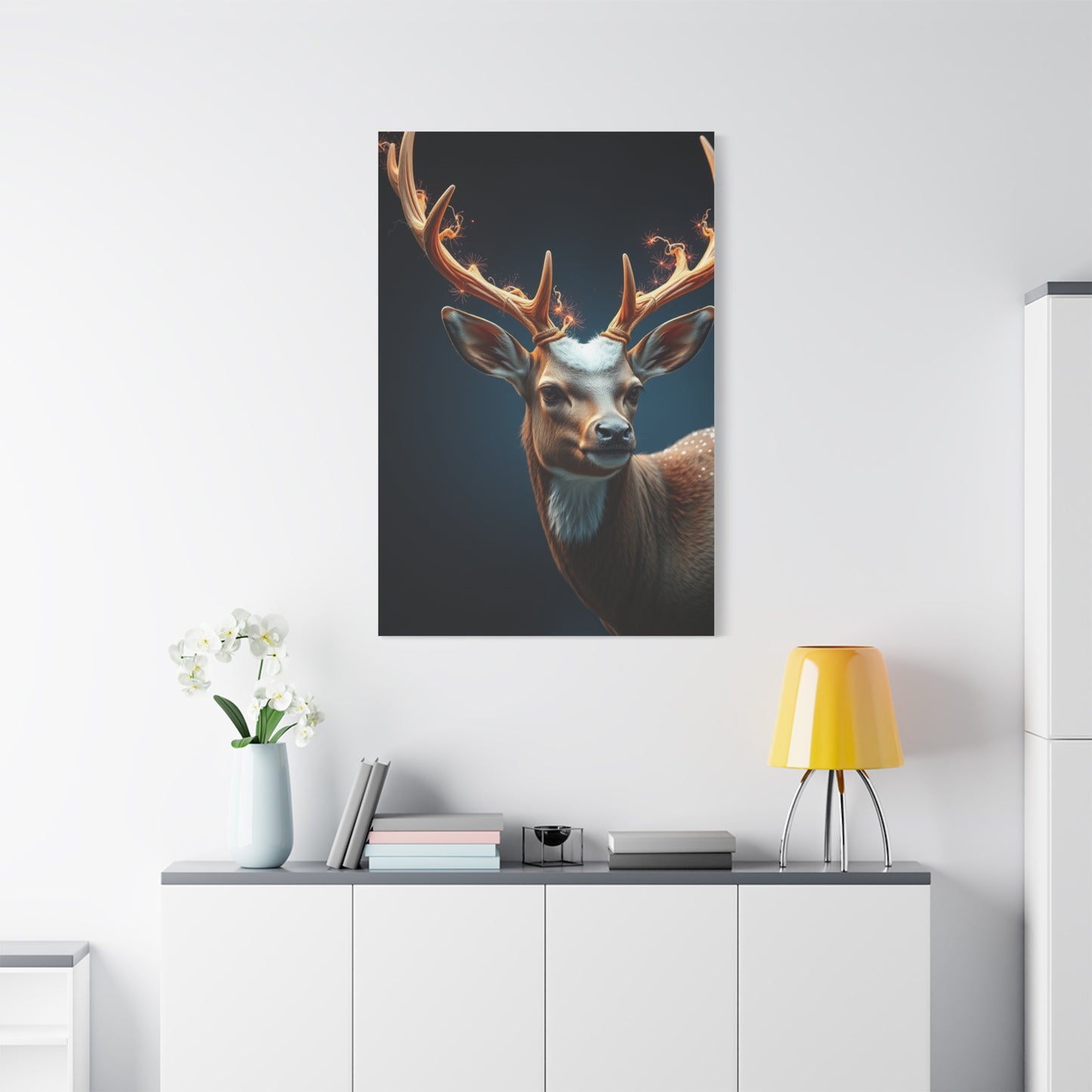 Graceful Antler Portraiture Wall Art & Canvas Print