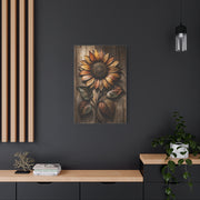 Hammered Metal Sunflower Sculpture Wall Art & Canvas Print