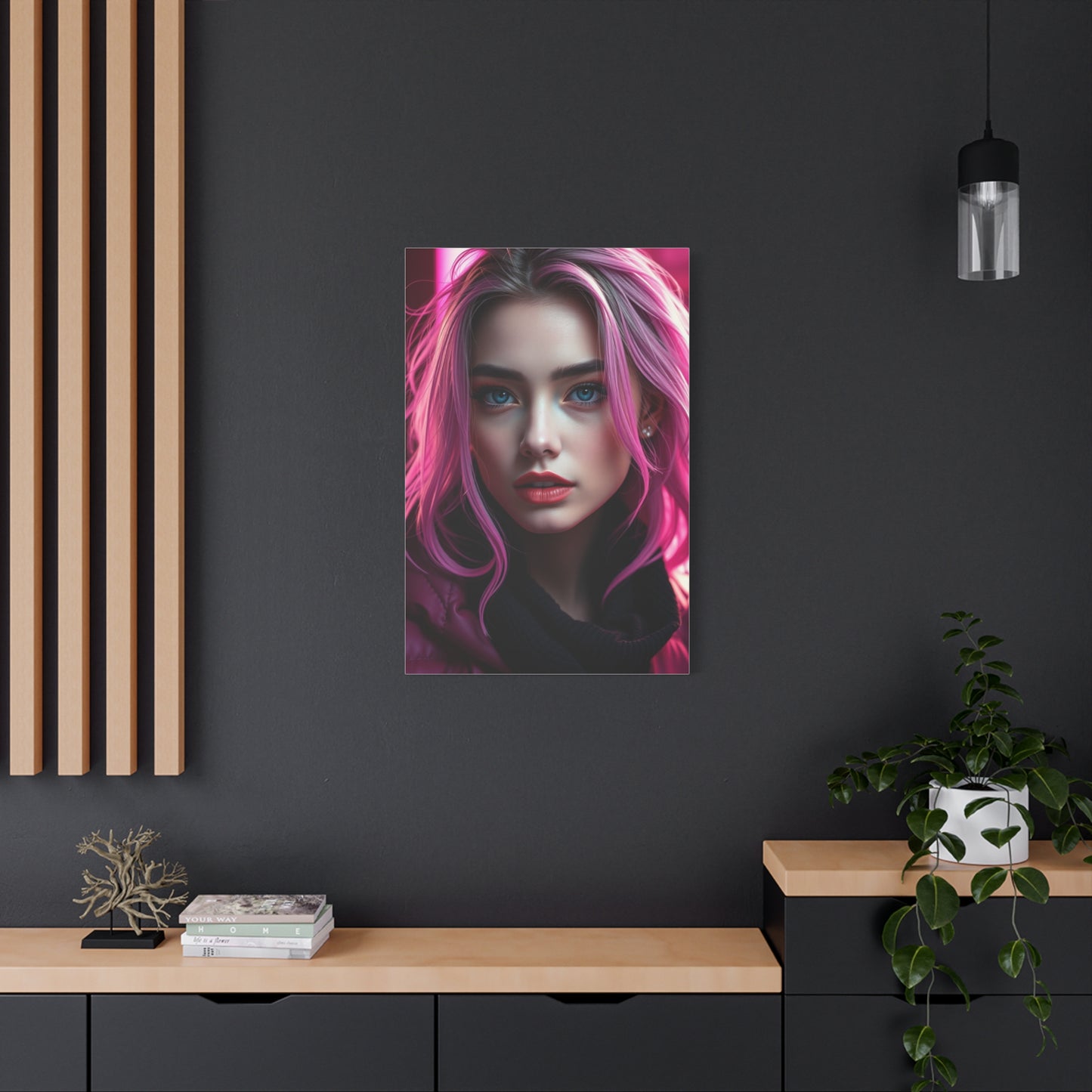 Chic Fuchsia Tapestry Wall Art & Canvas Print