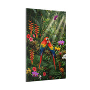 Vibrant Jungle Parrot Paradise Tropical Wall Art & Canvas Print