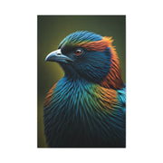 Vibrant Jewel-Toned Bird Portrait Wall Art & Canvas Prints