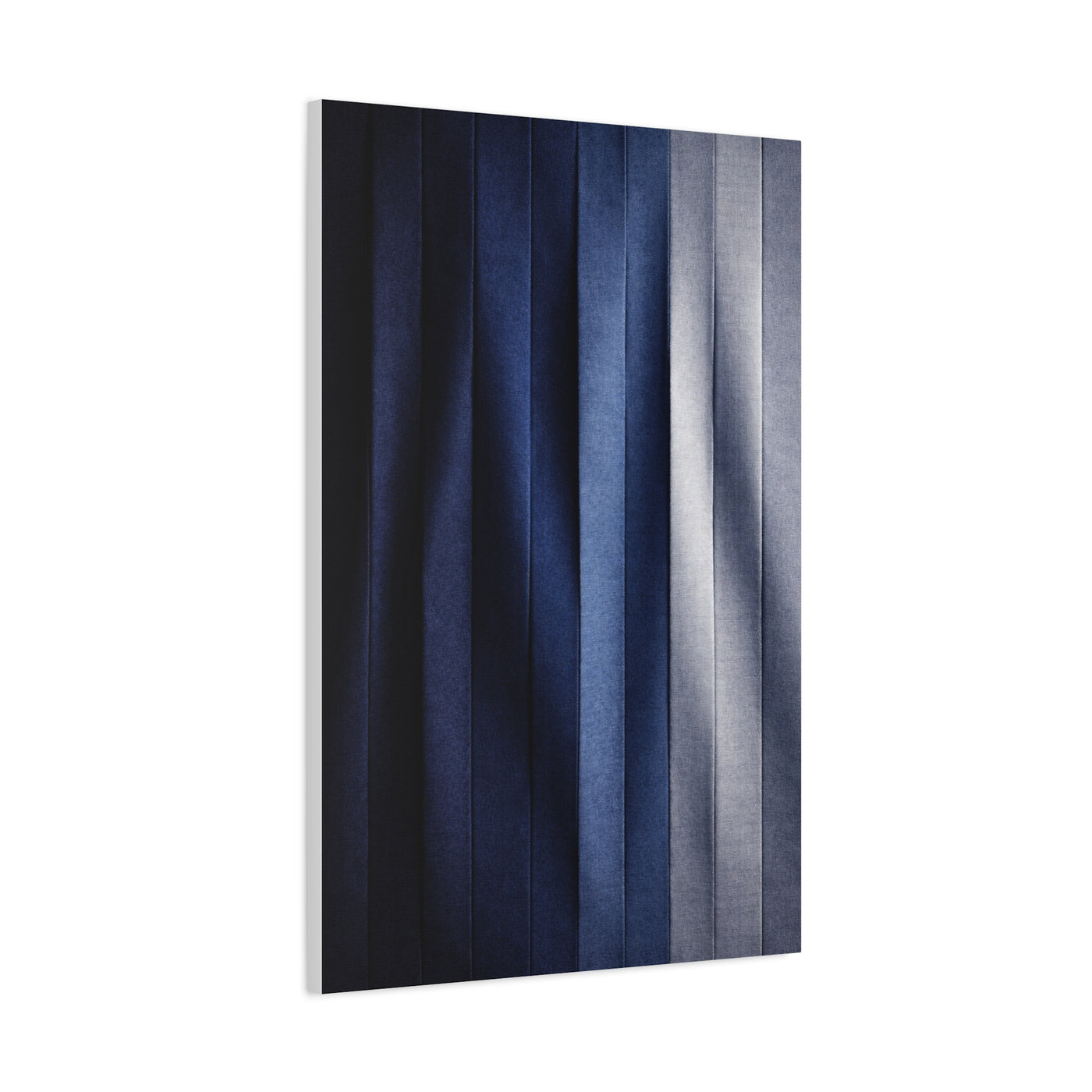Textile Pleated Navy Composition Wall Art & Canvas Print
