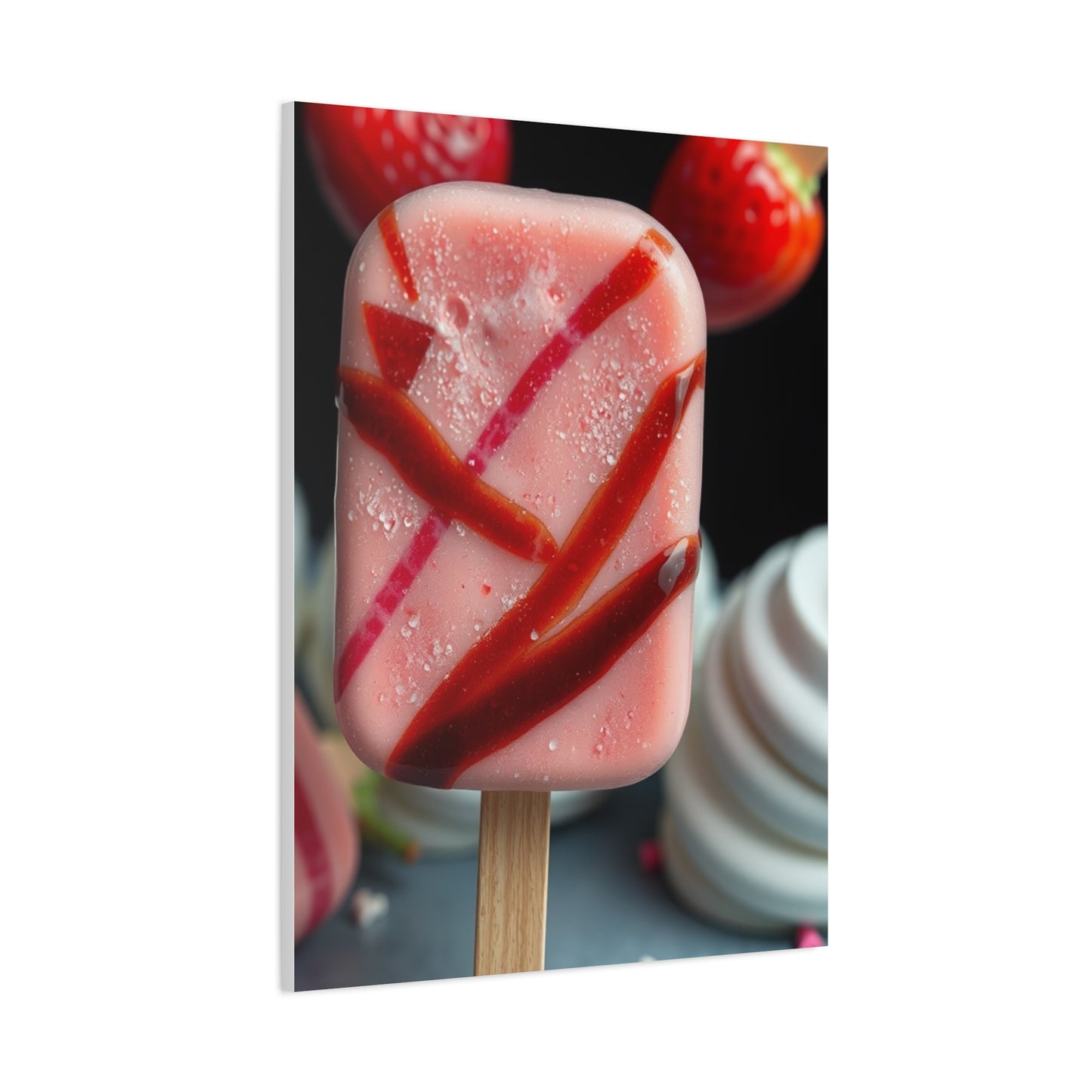 Ice Cream & Popsicle Art Luxury Canvas Wall Art & Canvas Print