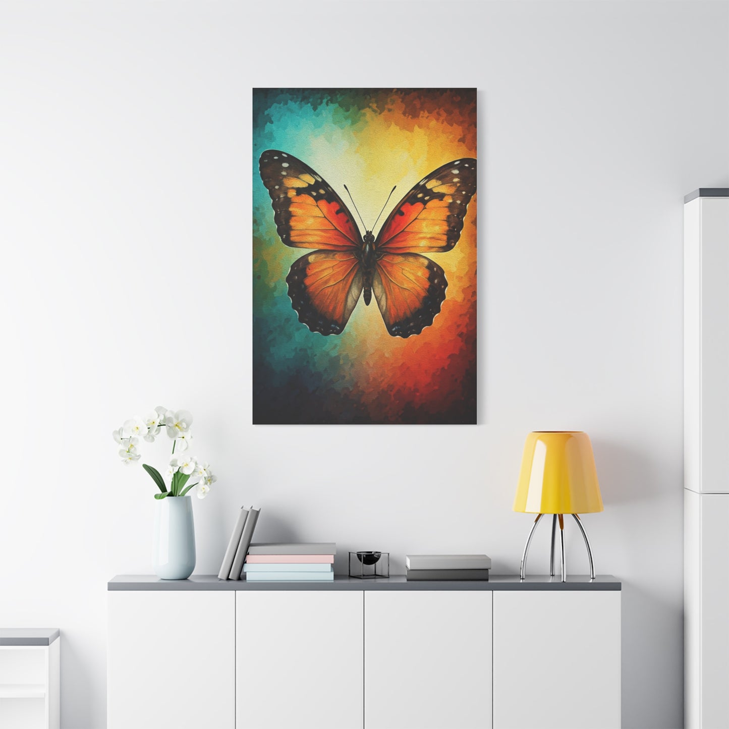 Vibrant Monarch Butterfly Spectrum Wall Art & Canvas Prints