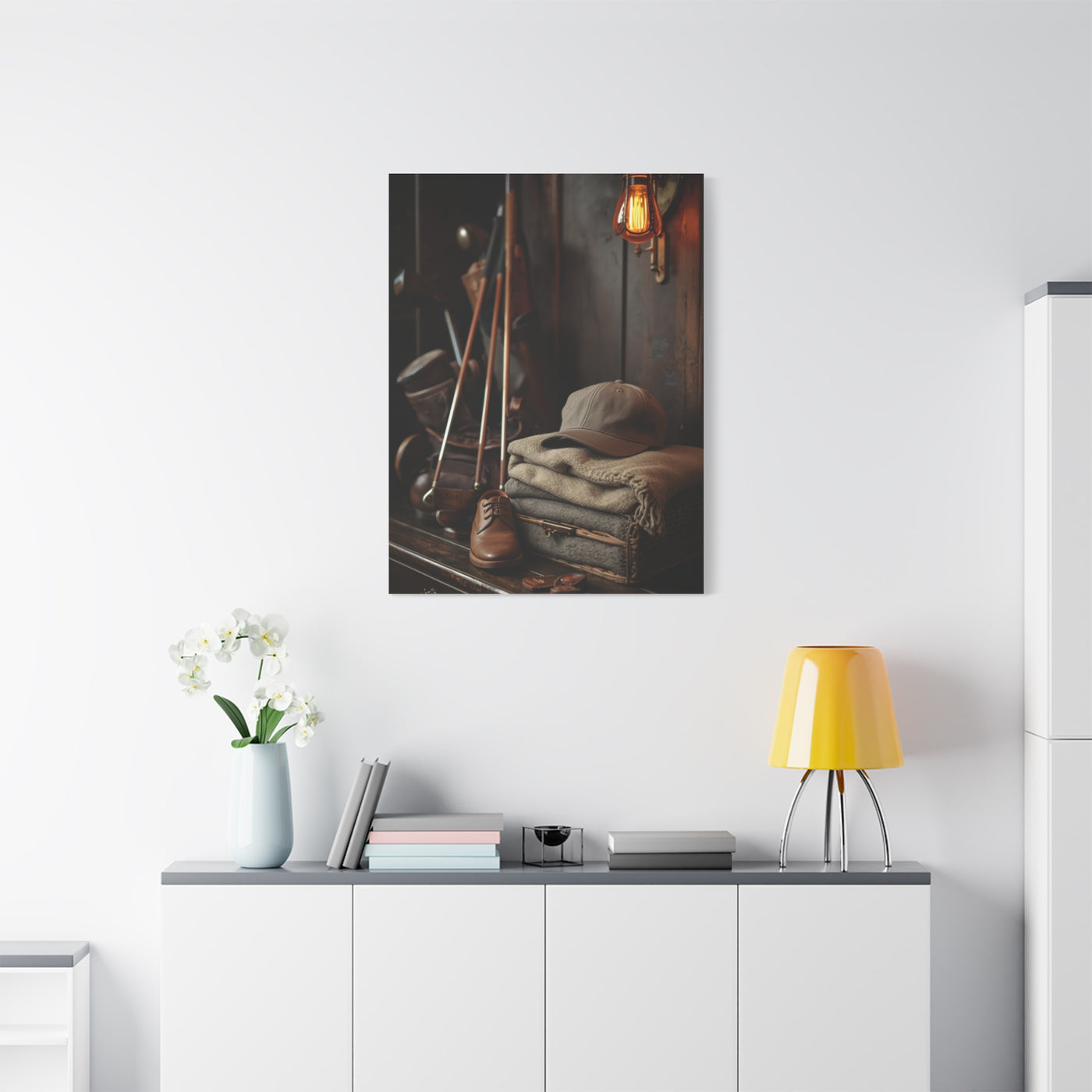 Hickory Golf Locker Room Still Life Wall Art & Canvas Print