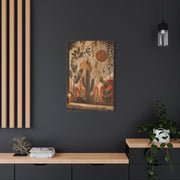 Desert Graffiti Botanical Street Wall Art & Canvas Print