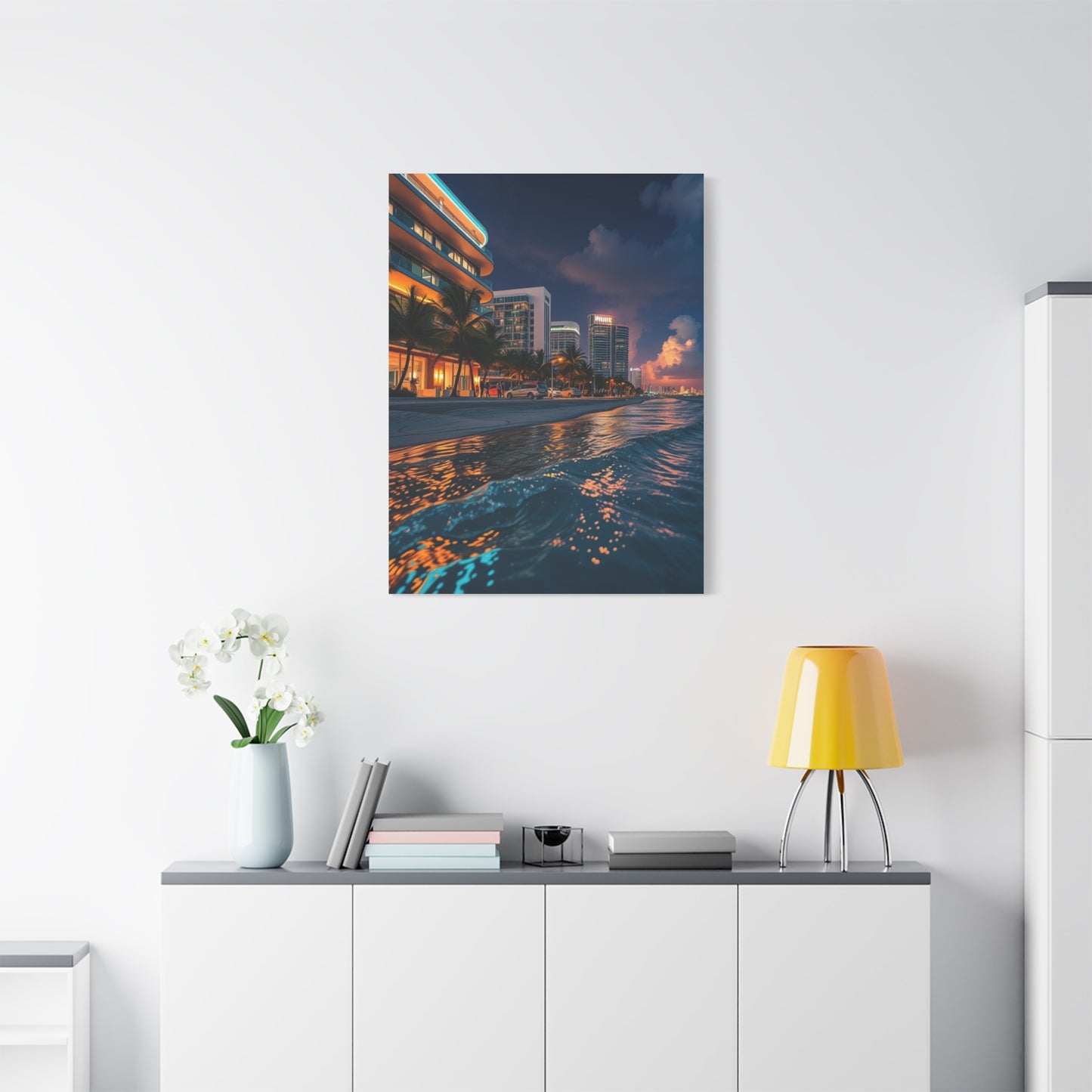 Opulent Miami Vista Canvas