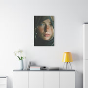 Veiled Blonde Minimal Portrait Wall Art & Canvas Print