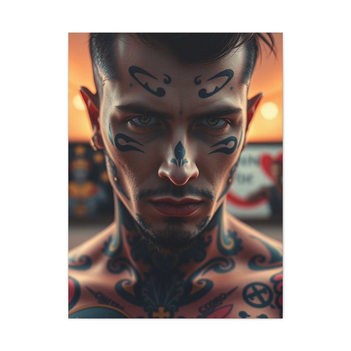 Supreme Tattoo Parlor Art Beautiful Collection Wall Art & Canvas Print