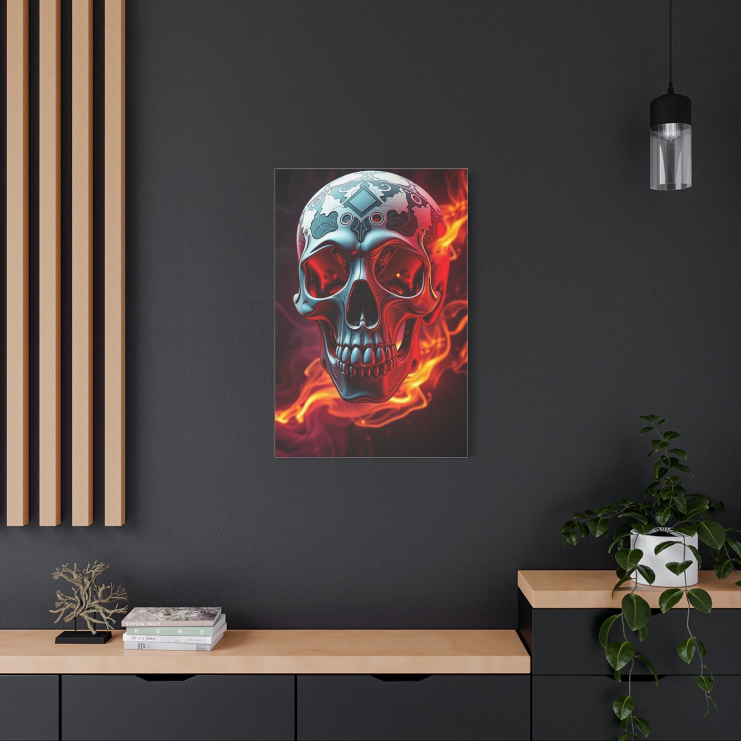 3D Trippy Skull Art By Ali Gulec Supreme Gallery Wall Art & Canvas Print
