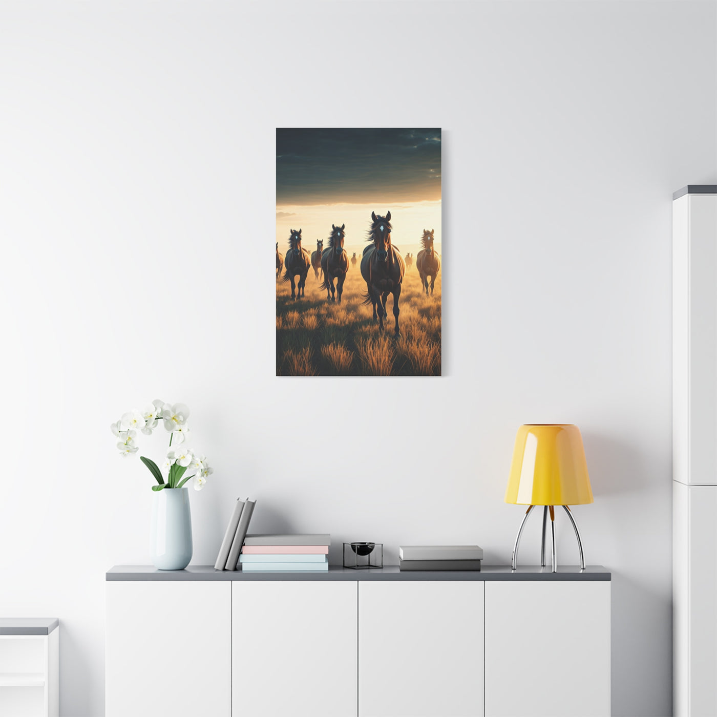 Wild Horses at Dawn Wall Art & Canvas Prints