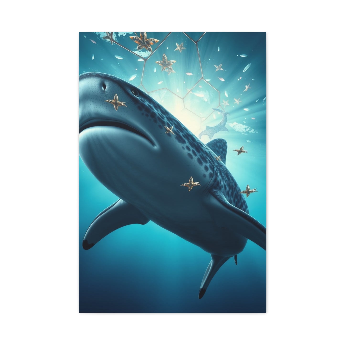 Vision Whale Shark Art Art Wall Art & Canvas Print