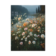 Wildflower Lakeside Meadow Wall Art & Canvas Print