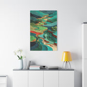Sculpted Golf Terrain Abstract Wall Art & Canvas Print