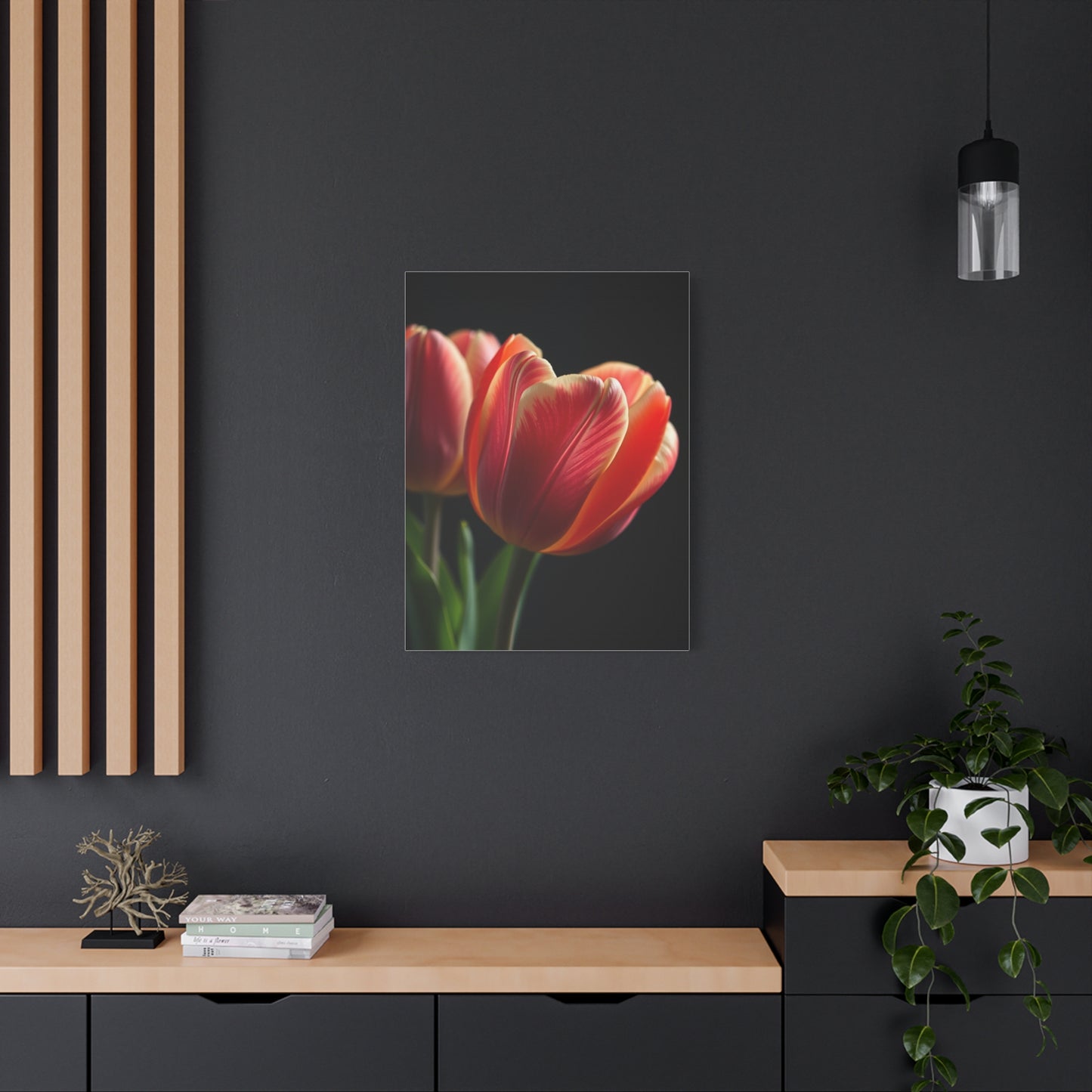 Tulip Flower Art Supreme Canvas Wall Art & Canvas Print
