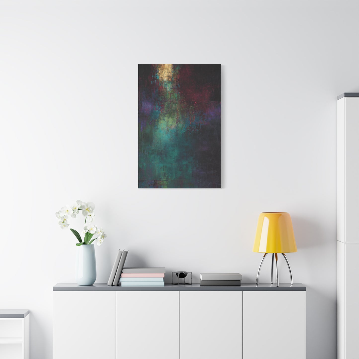 Jewel Tone Abstract Texture Wall Art & Canvas Print