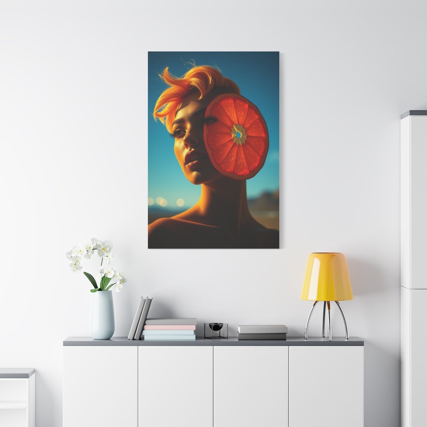 Vision Pop of Orange Art Art Wall Art & Canvas Print