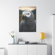 Sophisticated African Grey Parrot Portrait Wall Art & Canvas Prints
