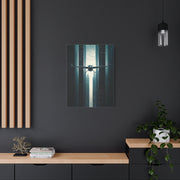 Electric Aircraft Between Skyscrapers Wall Art & Canvas Prints