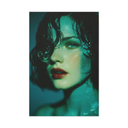 Wet Hair Glass Orb Portrait Wall Art & Canvas Print