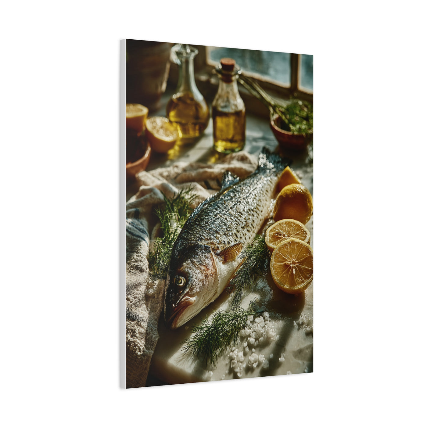 Fresh Whole Fish Mediterranean Prep Wall Art & Canvas Print
