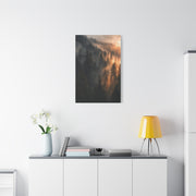 Misty Pine Forest Sunrise Depth Trees Wall Art & Canvas Print