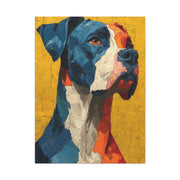 Boxer Abstract Color Portrait Wall Art & Canvas Print