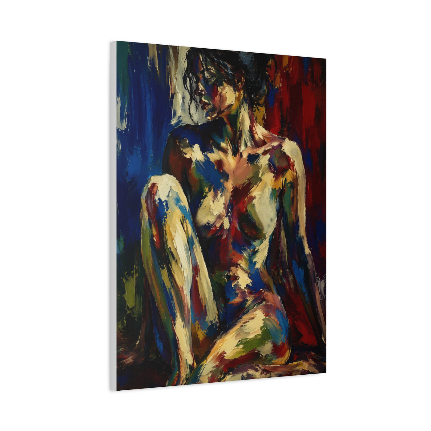 Expressionist Nude Color Field Wall Art & Canvas Print