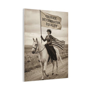 Suffrage Rider Equality Statement Wall Art & Canvas Print
