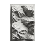 Sculpted Topographic Relief Wall Art & Canvas Print
