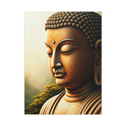 Golden Contemplation Buddha Close-Up Wall Art & Canvas Prints
