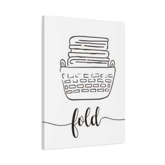 Fold Poster Drawing Laundry Wall Art & Canvas Prints