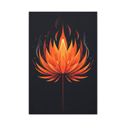 Ember Bloom Flame Lotus Wall Art & Canvas Prints