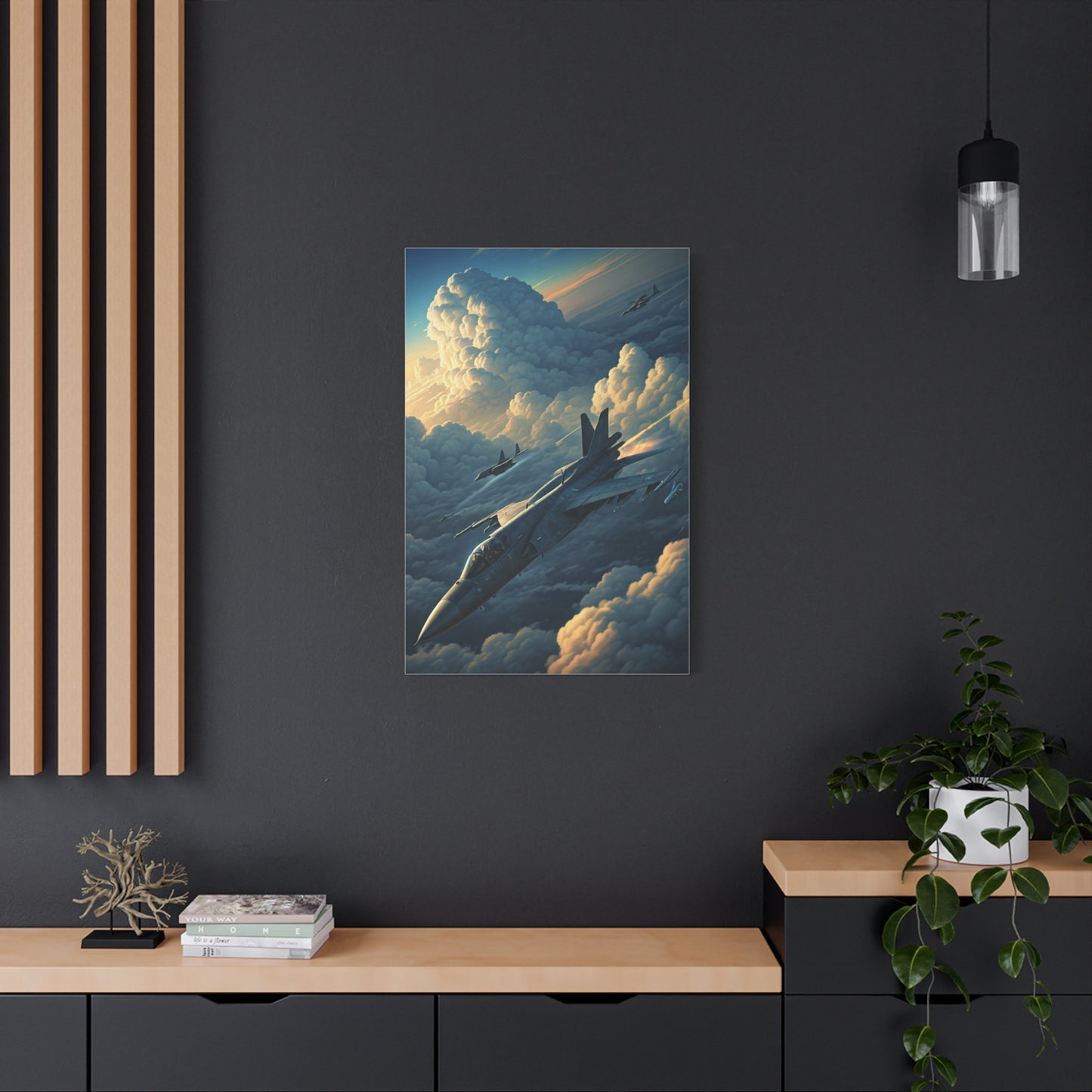 Skyborn Jet Through Cloud Kingdom Wall Art & Canvas Prints