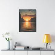 Tranquil Sunset Over Canyon Waters Wall Art & Canvas Prints